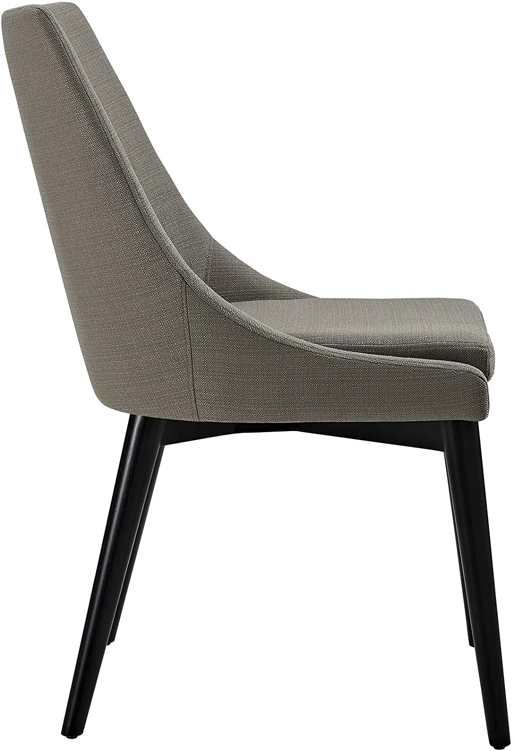 Modway Viscount Mid-Century Modern Upholstered Fabric Kitchen and Dining Room Chair in Wheatgrass