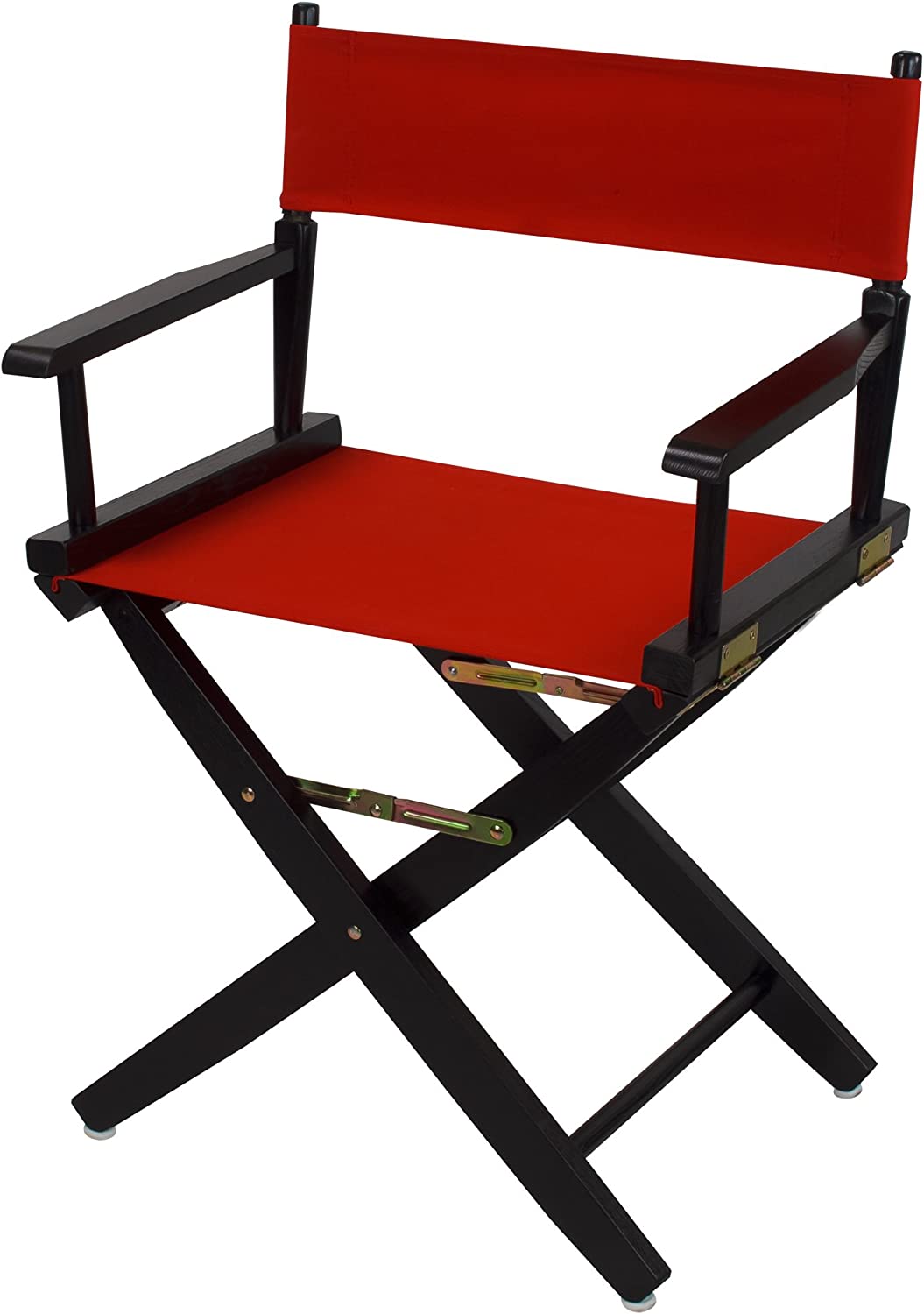 American Trails Extra-Wide Premium 18" Director's Chair Black Frame with Red Canvas