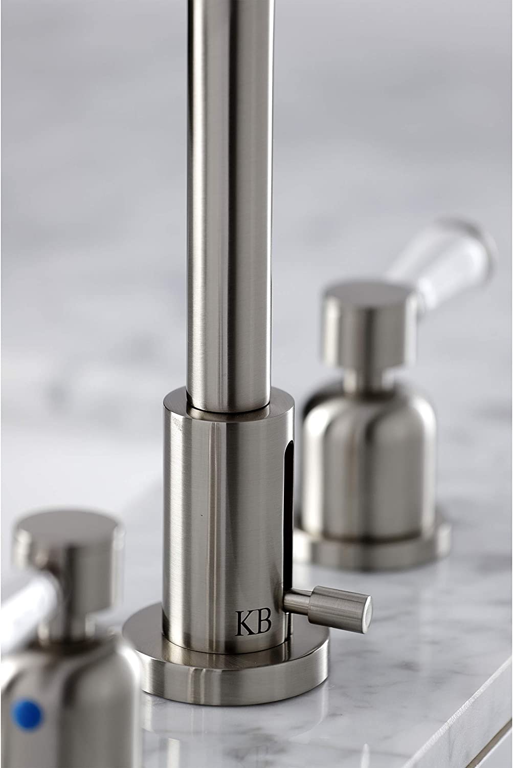 Kingston Brass FSC8938DPL Paris Widespread Bathroom Faucet, Brushed Nickel