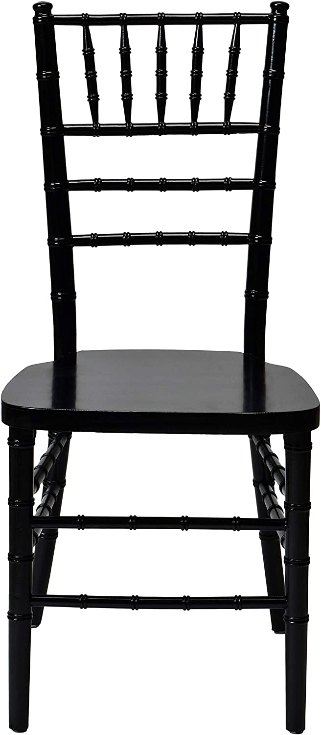 Commercial Seating Products European Black Wood Dining Chairs, 2-Pack