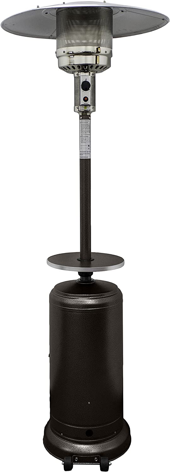 Hiland-HLDS01-CGT-Tall Patio Heater, Hammered Bronze Finish