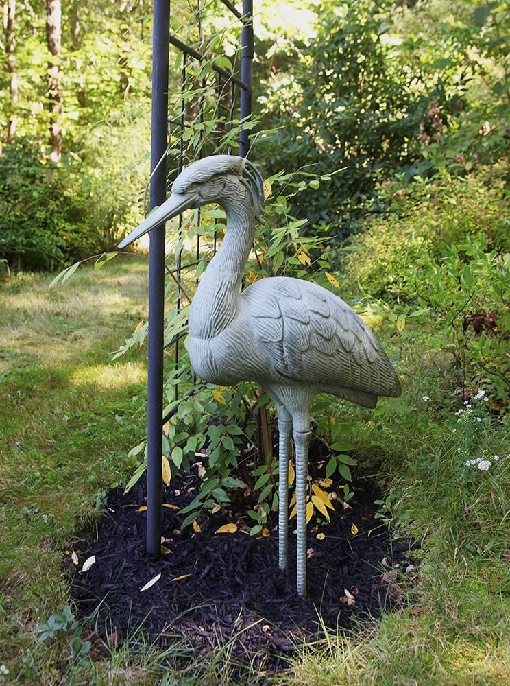 Achla Designs Stately Blue Heron Garden Statue