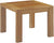 Modway Upland Teak Wood Outdoor Patio Side End Table in Natural