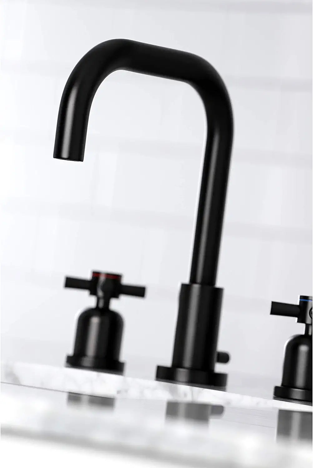 Kingston Brass FSC8930DX Concord Widespread Bathroom Faucet, Matte Black