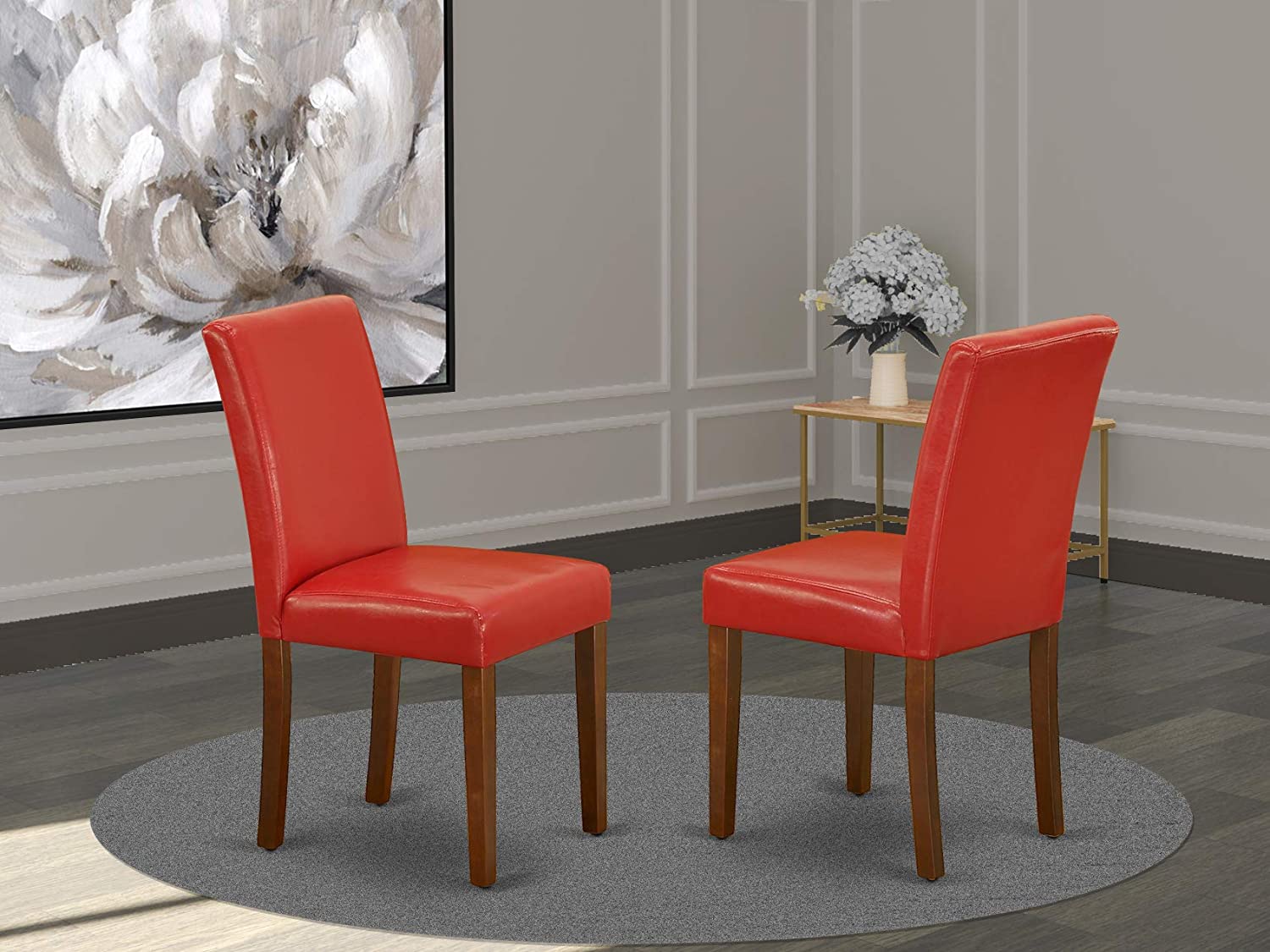 East West Furniture ABP8T05 Parson Dining Chairs