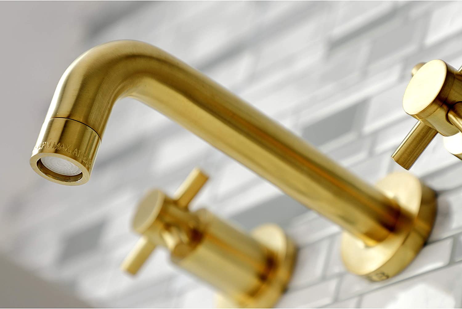 Kingston Brass KS8127DX Concord Bathroom Faucet, Brushed Brass