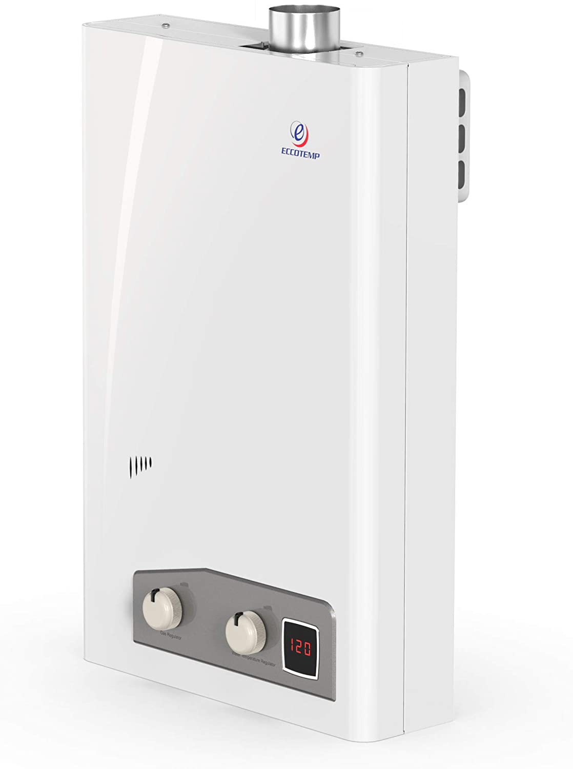 Eccotemp FVI12-LP Liquid Propane Gas Tankless Water Heaters, White