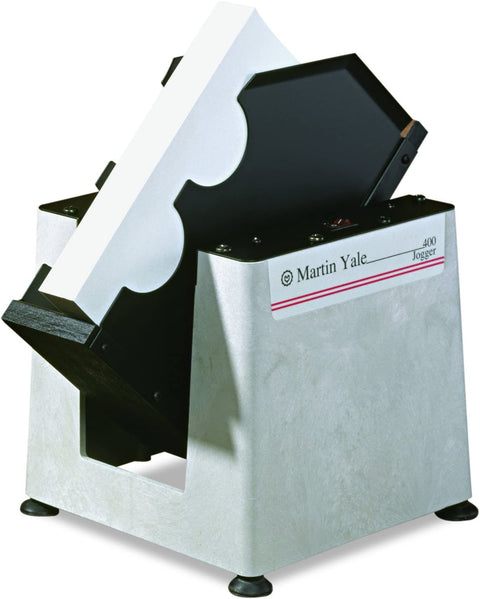 Martin Yale 400 Single Bin Desktop Paper Jogger, Aligns and Separates Envelopes, Cards, Small Paper Stock, Jogs One Full Ream of 8-1/2&#34; x 11&#34;