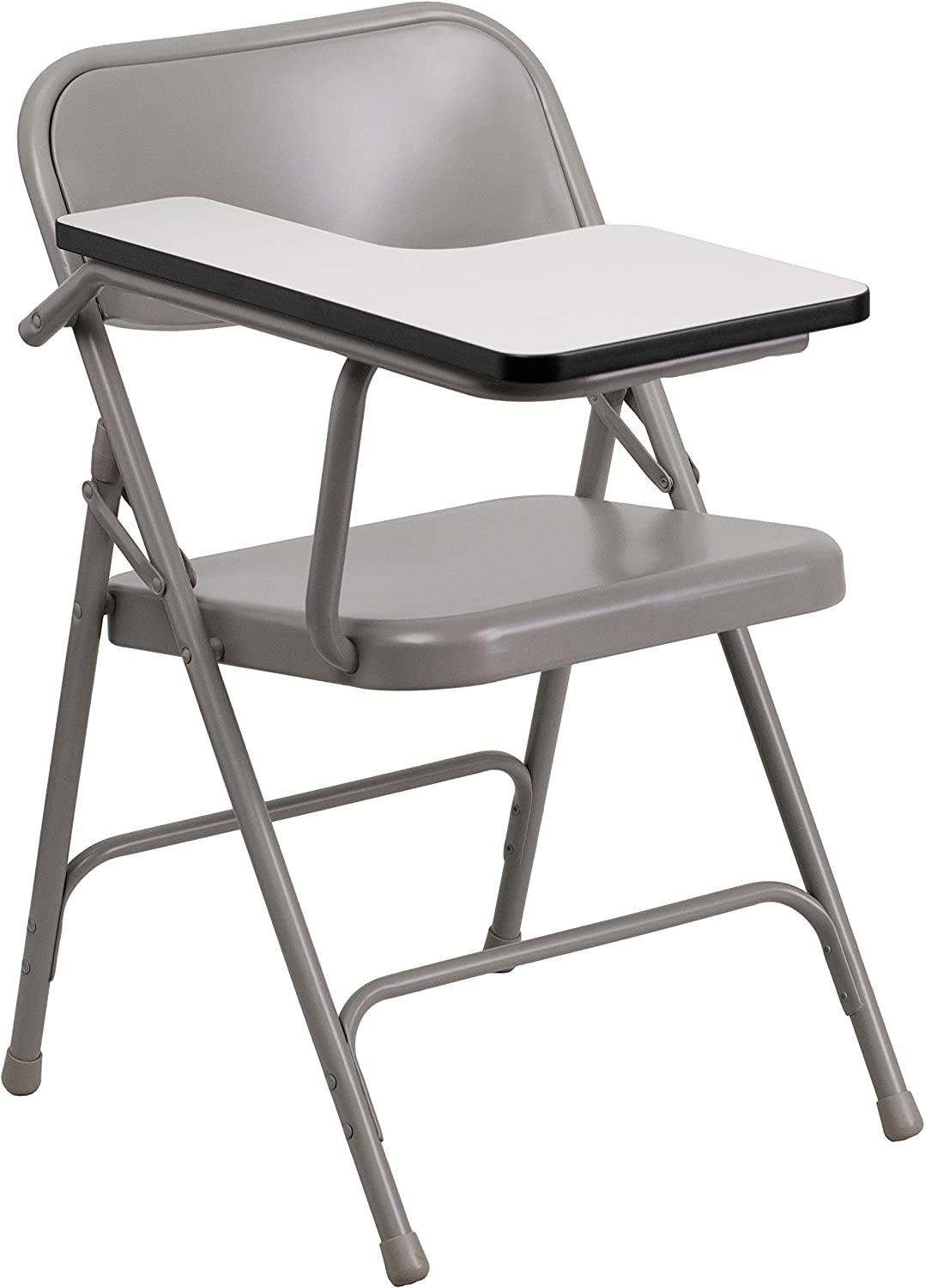 Flash Furniture Premium Steel Folding Chair with Right Handed Tablet Arm