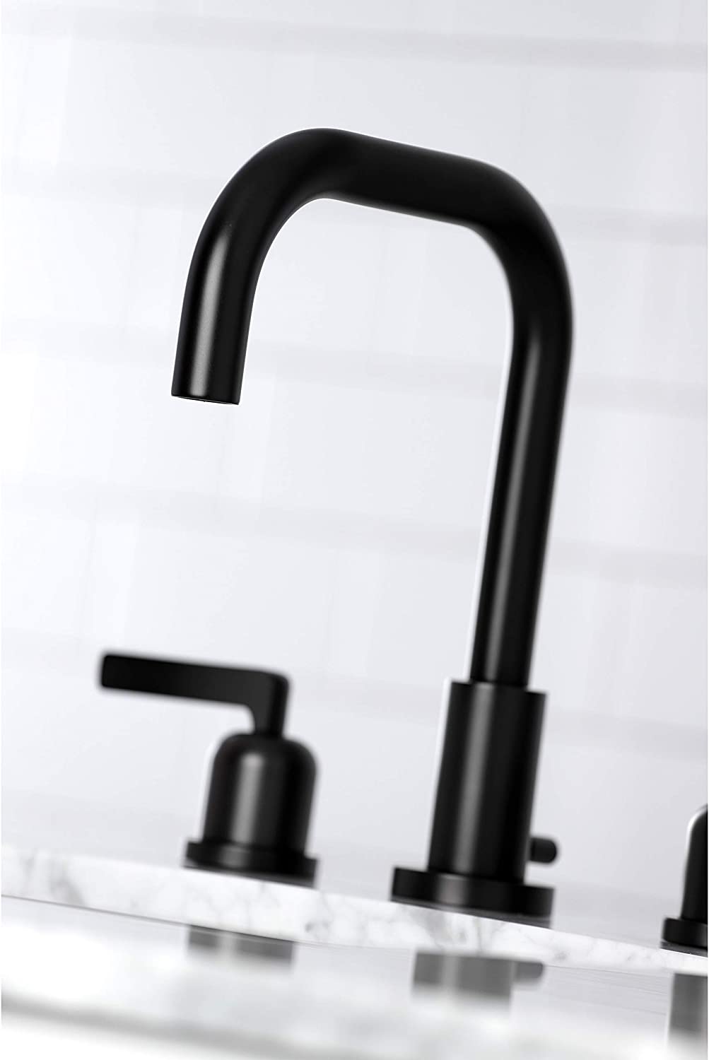 Kingston Brass FSC8930EFL Centurion Widespread Bathroom Faucet, Matte Black