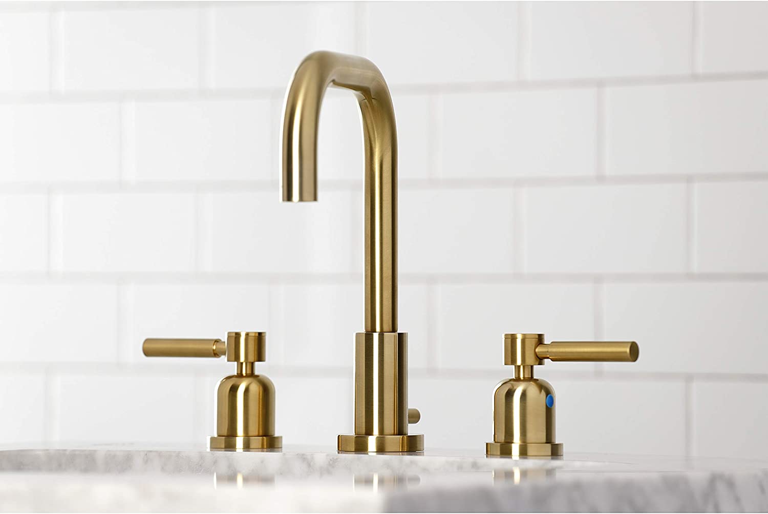 Kingston Brass FSC8933DL Concord Widespread Bathroom Faucet, Brushed Brass