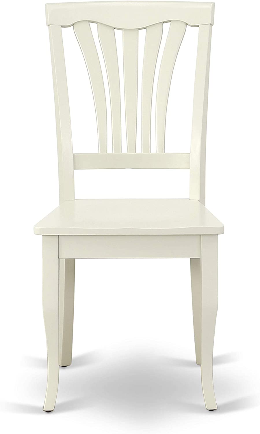 East West Furniture ANAV3-WHI-W 3 Pc Small Kitchen Table and Chairs Set-Small Table Plus 2 Dining Chairs