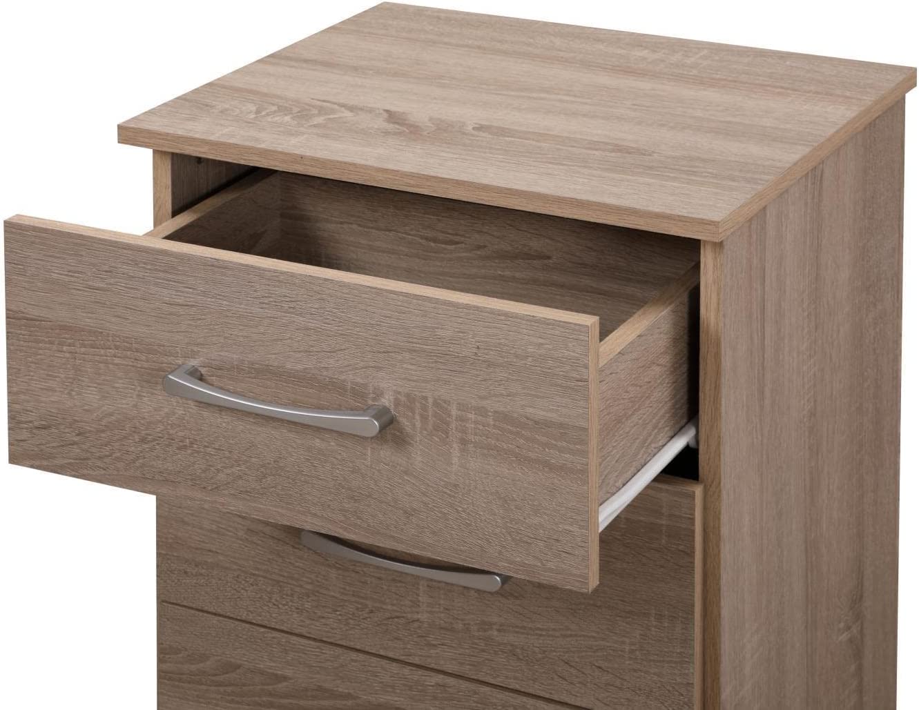 Boston 3-Drawer Sandalwood Nightstand (24 in. H x 16 in. W x 18 in. D)