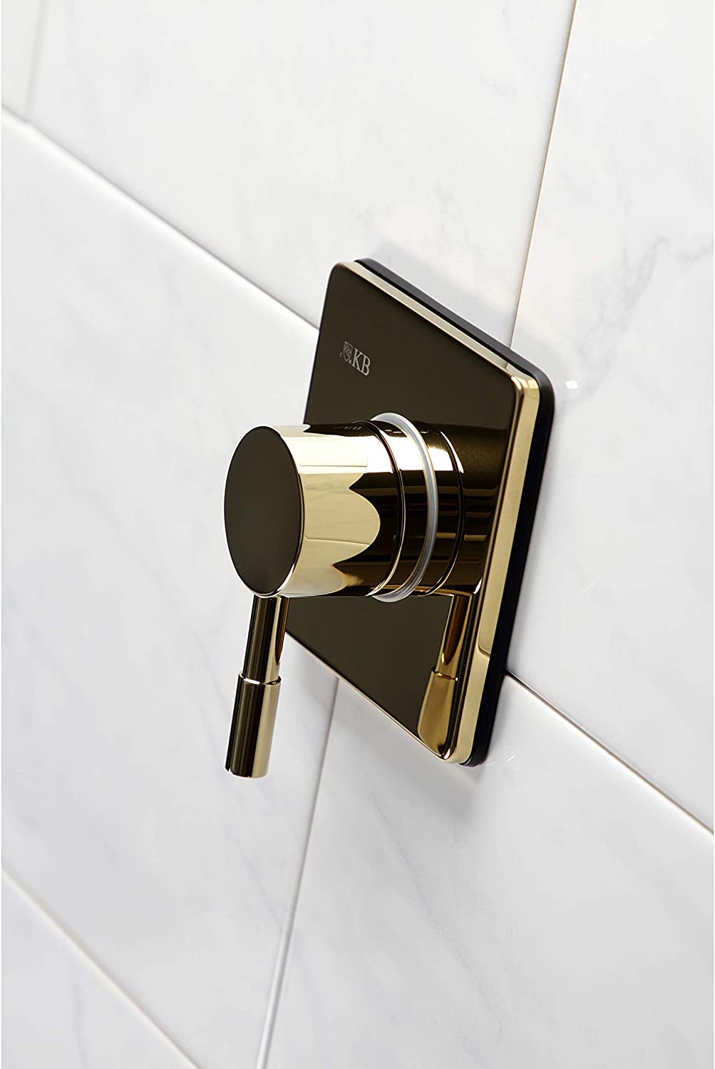 Kingston Brass KS3042DL Concord Three-Way Diverter Valve with Trim Kit, Polished Brass