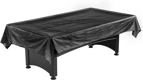 Hathaway Pool Table Billiard Dust Cover, Black, 7-8-Feet