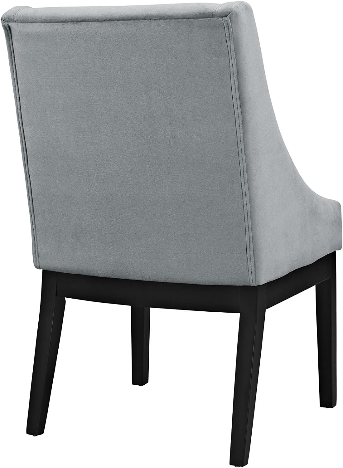 Modway Tide Dining Wood Side Chair in Gray