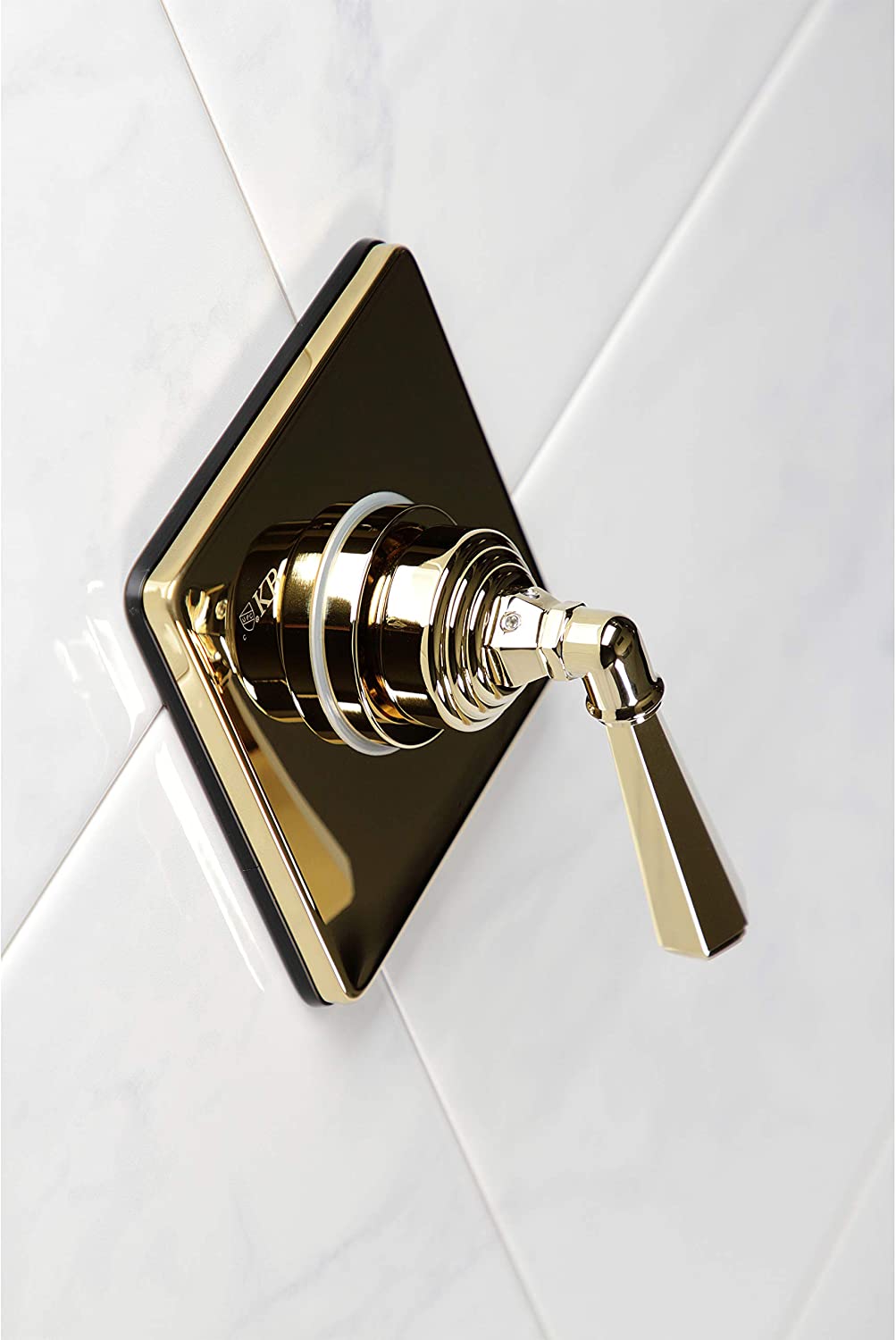 Kingston Brass KS3042HL Metropolitan Three-Way Diverter Valve with Trim Kit, Polished Brass