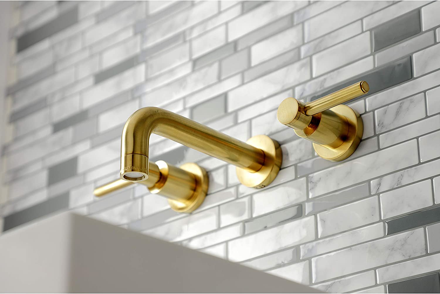 Kingston Brass KS8127DL Concord Bathroom Faucet, Brushed Brass