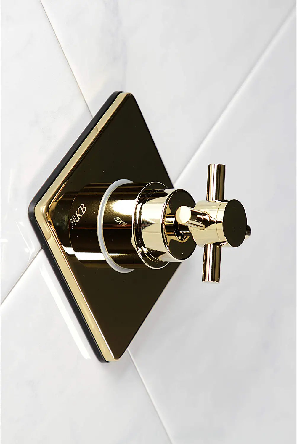 Kingston Brass KS3042DX Concord Three-Way Diverter Valve with Trim Kit, Polished Brass