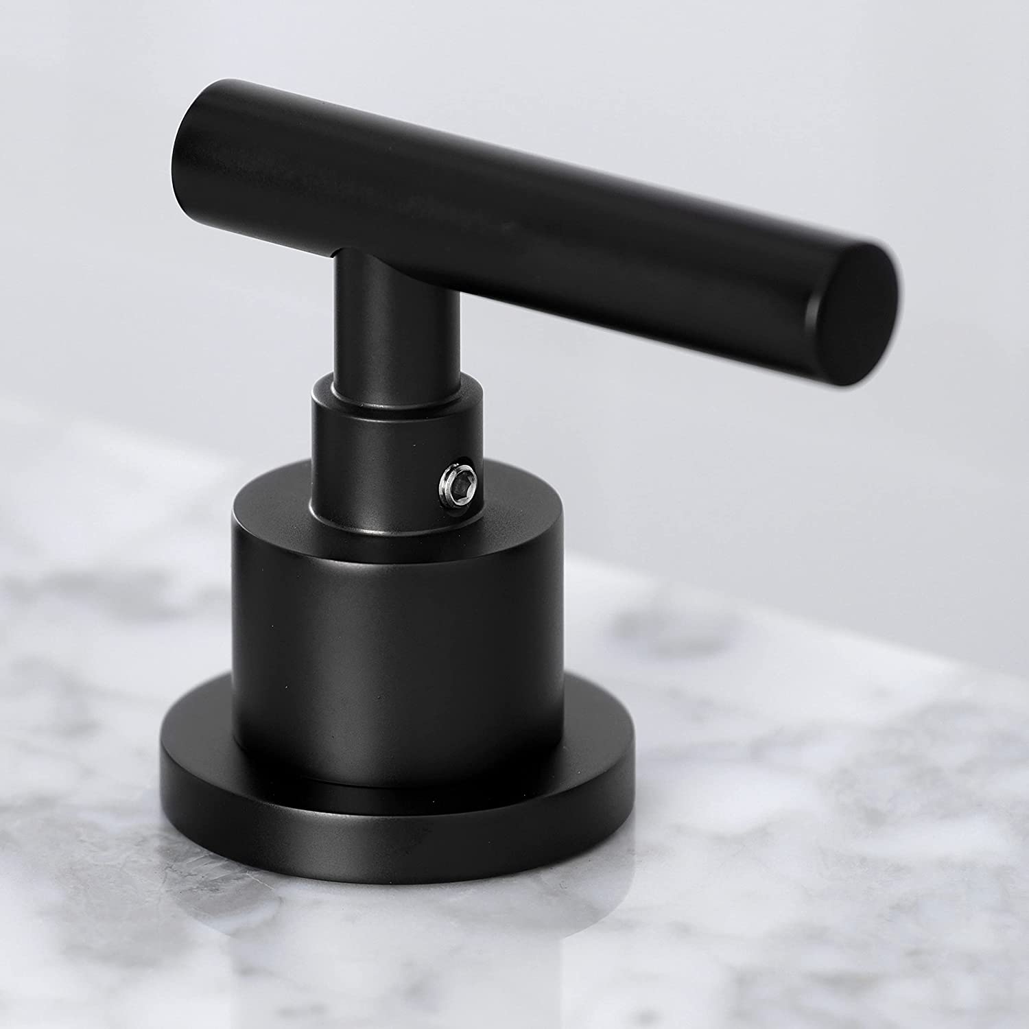 Kingston Brass FSC8950CML Manhattan Widespread Bathroom Faucet, Matte Black