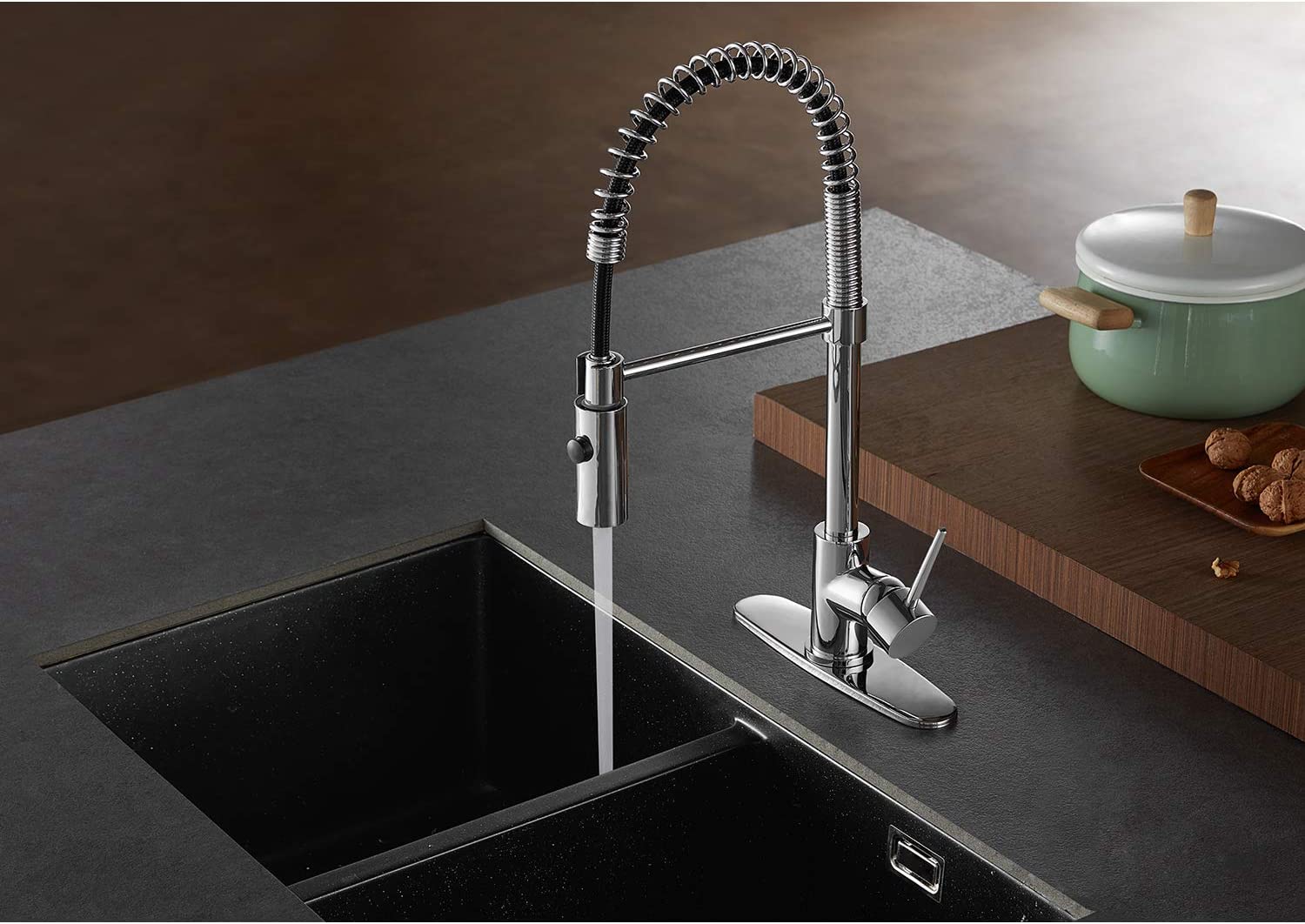 Kingston Brass LS8771NYL New York Pre-Rinse Kitchen Faucet, Polished Chrome