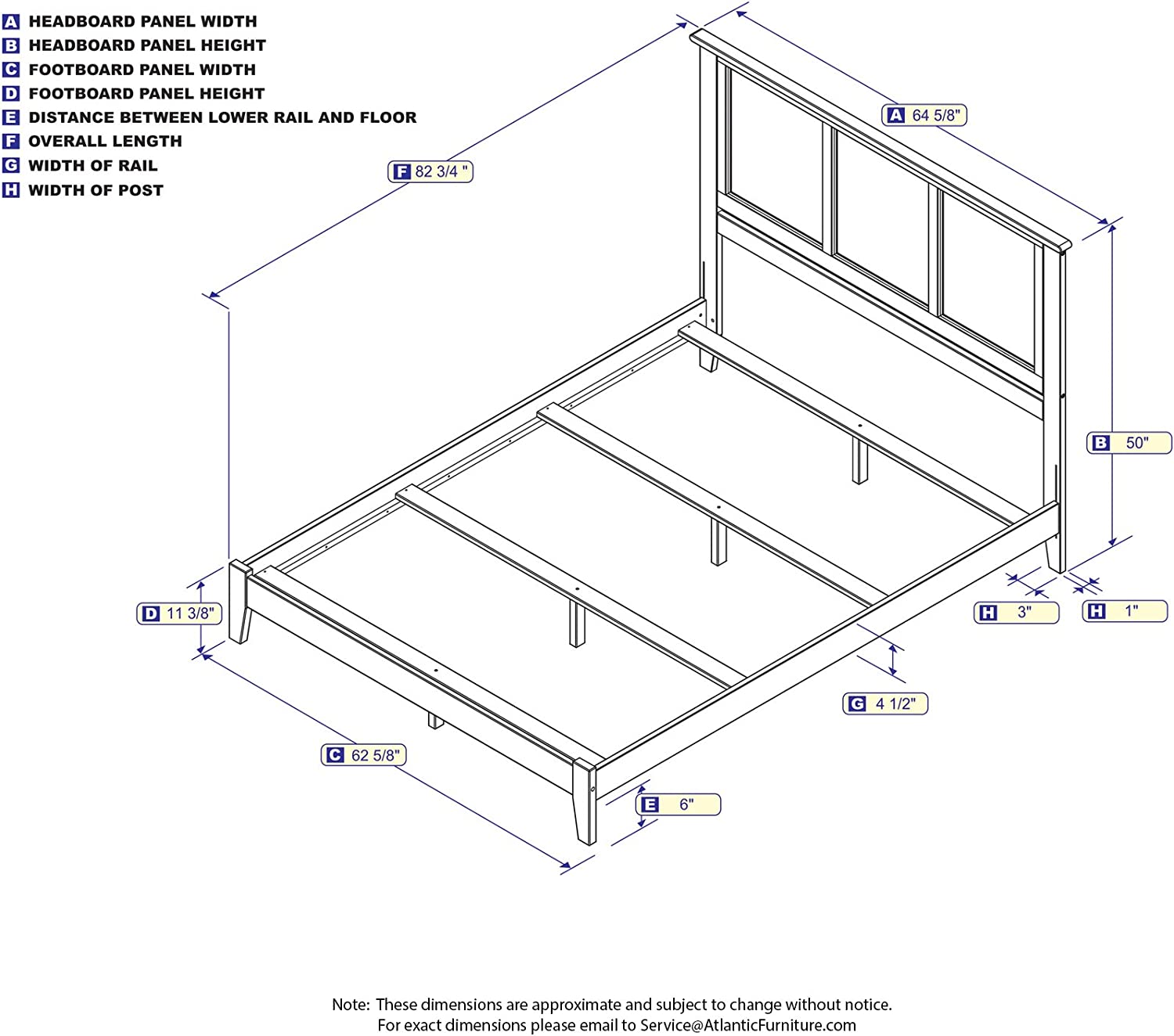 AFI Madison Traditional Bed with Open Footboard and Turbo Charger, Queen, White