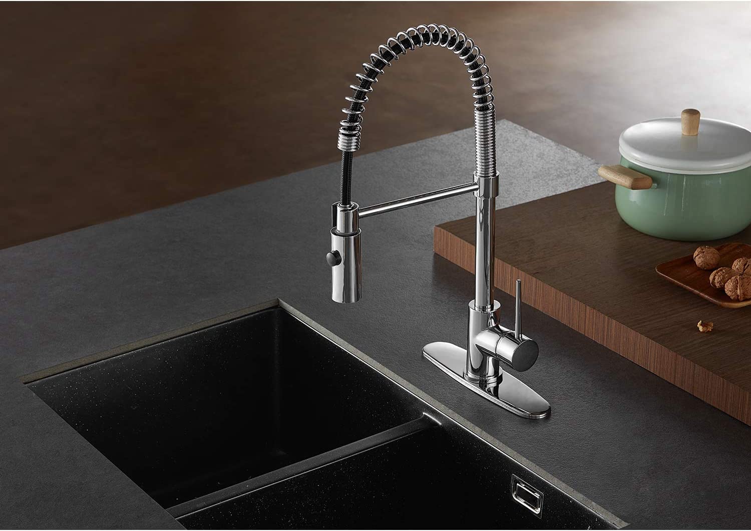 Kingston Brass LS8771NYL New York Pre-Rinse Kitchen Faucet, Polished Chrome