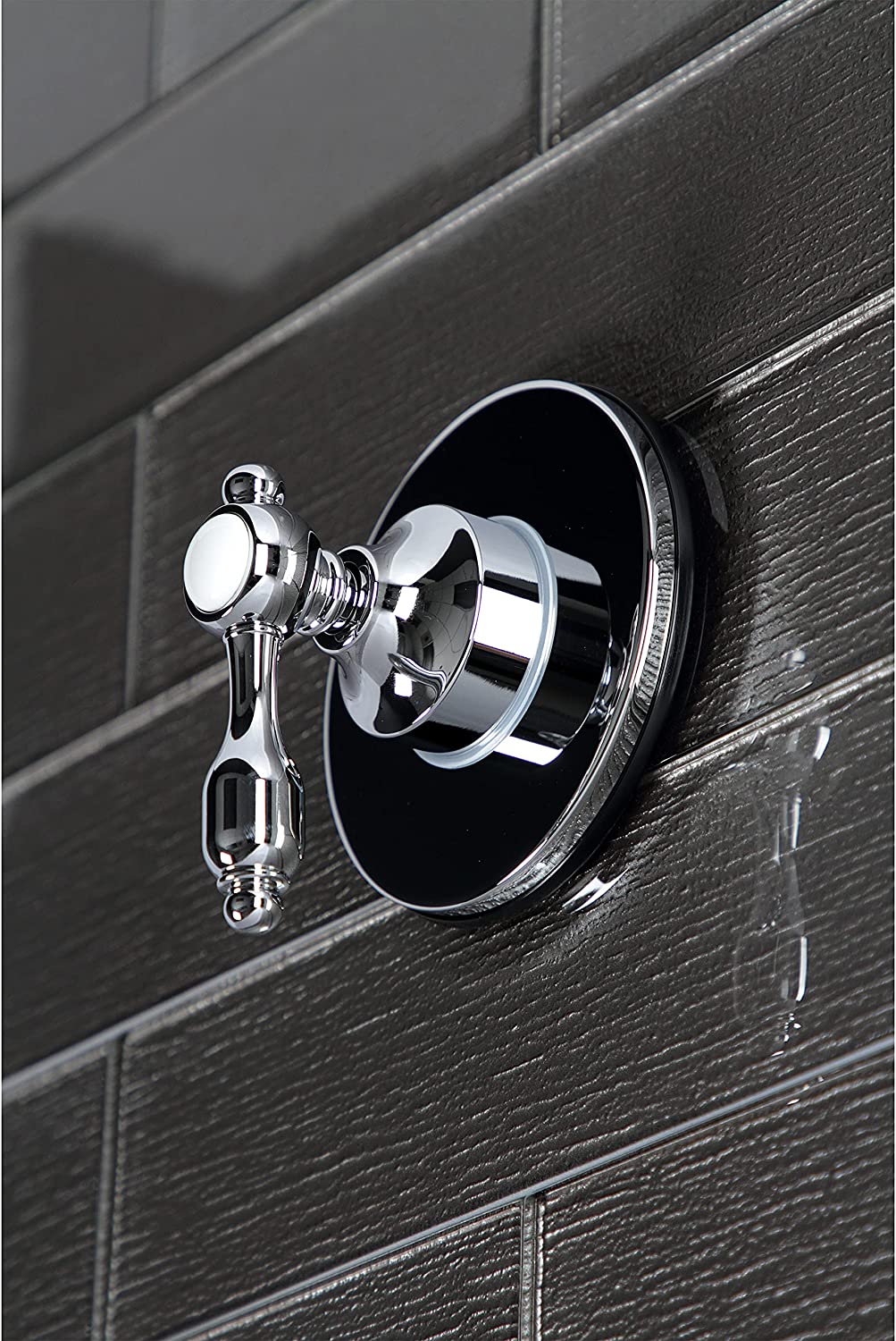 Kingston Brass KS3031TAL Tudor Three-Way Diverter Valve with Trim Kit, Polished Chrome