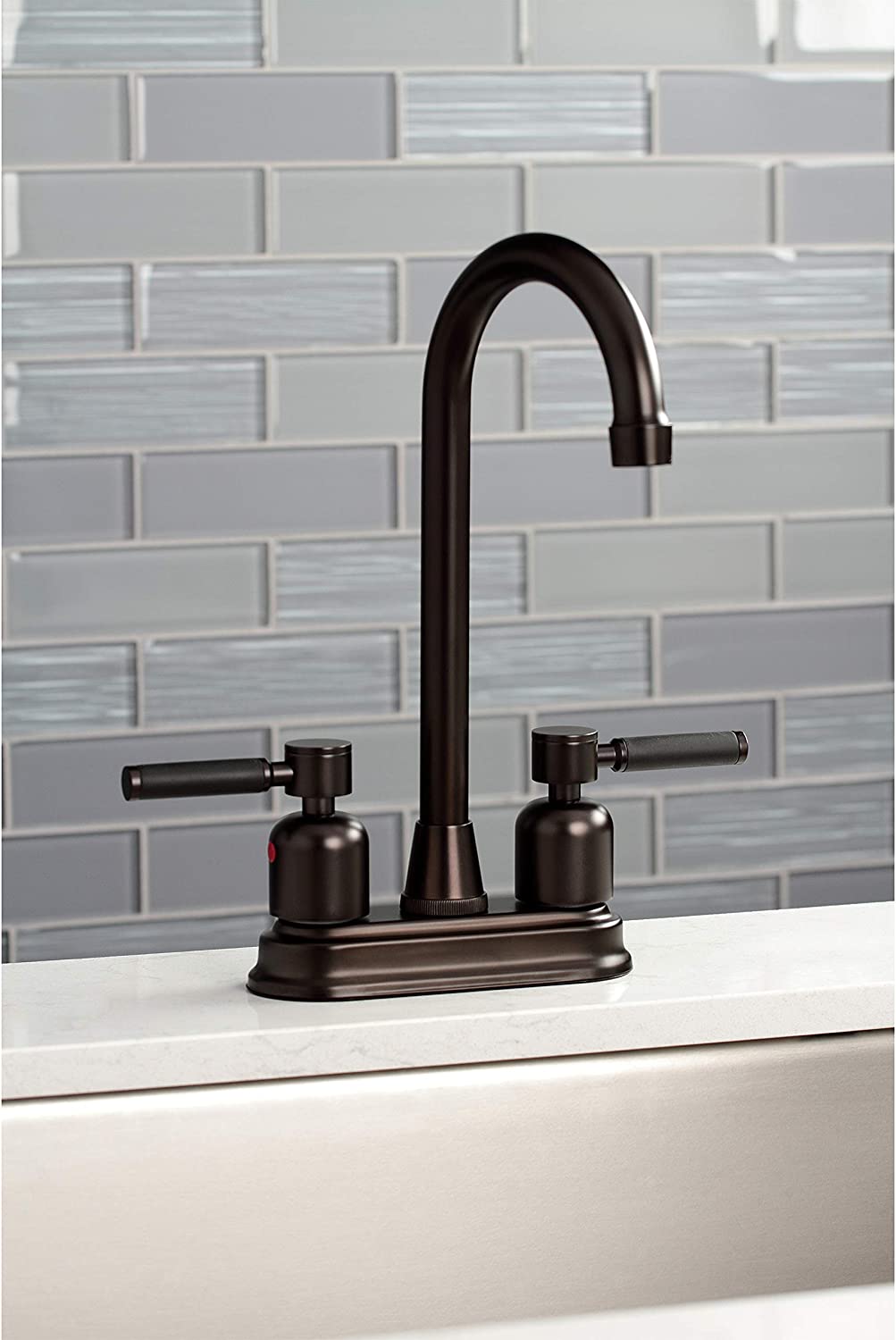 Kingston Brass KB8495DKL Kaiser Bar Faucet, Oil Rubbed Bronze