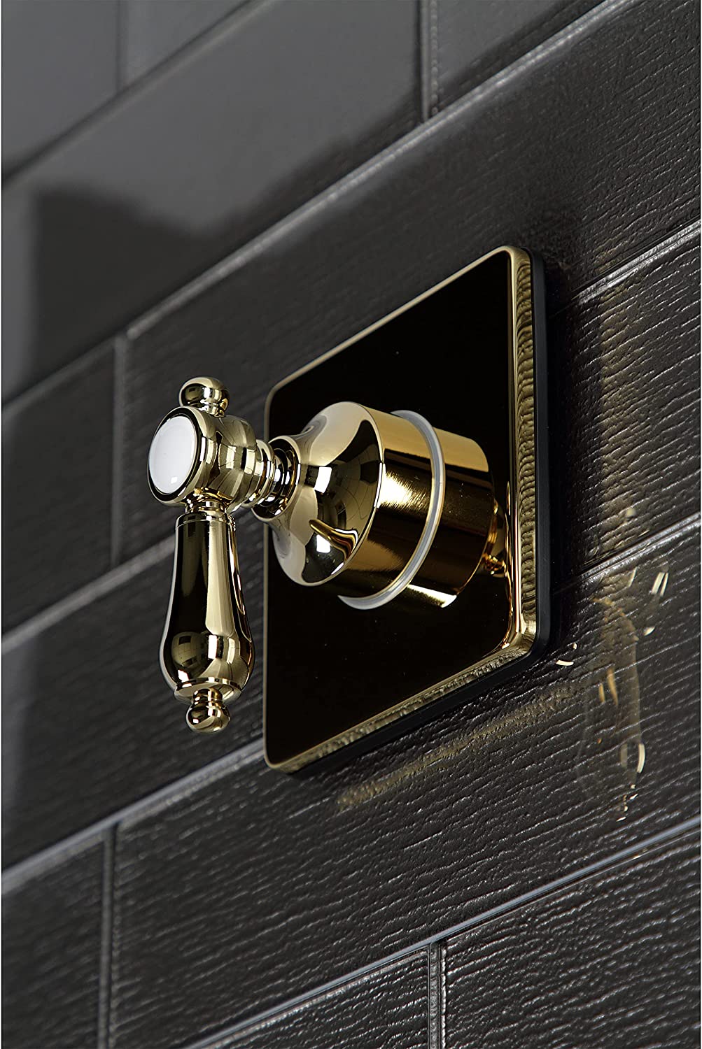 Kingston Brass KS3042BAL Heirloom Three-Way Diverter Valve with Trim Kit, Polished Brass