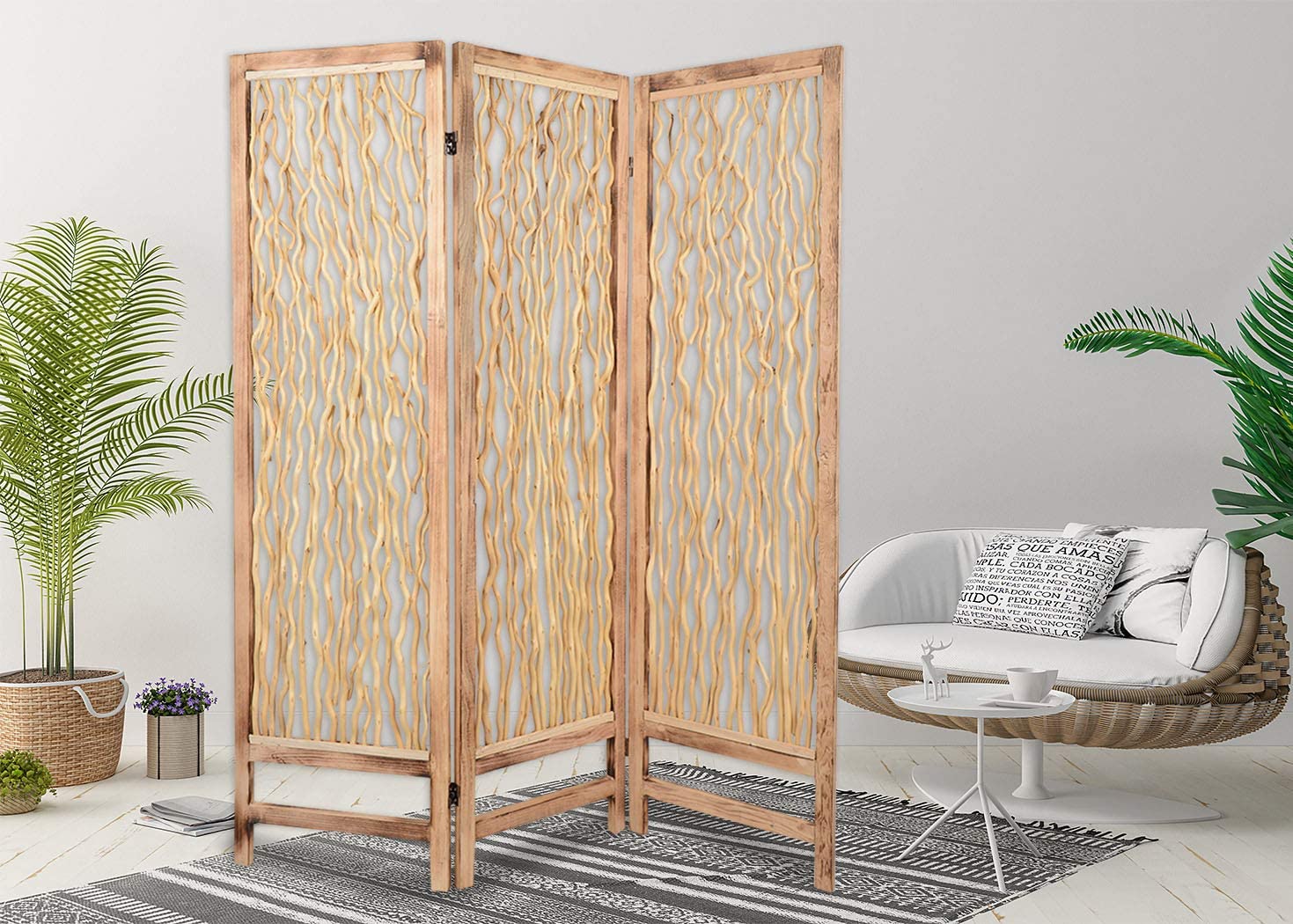 Screen Gems Falling Springs Screen SG-263 Room Divider, Brown