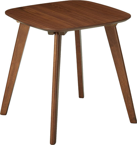 Baxton Studio Dahlia Mid-Century Modern Walnut Wood End Table