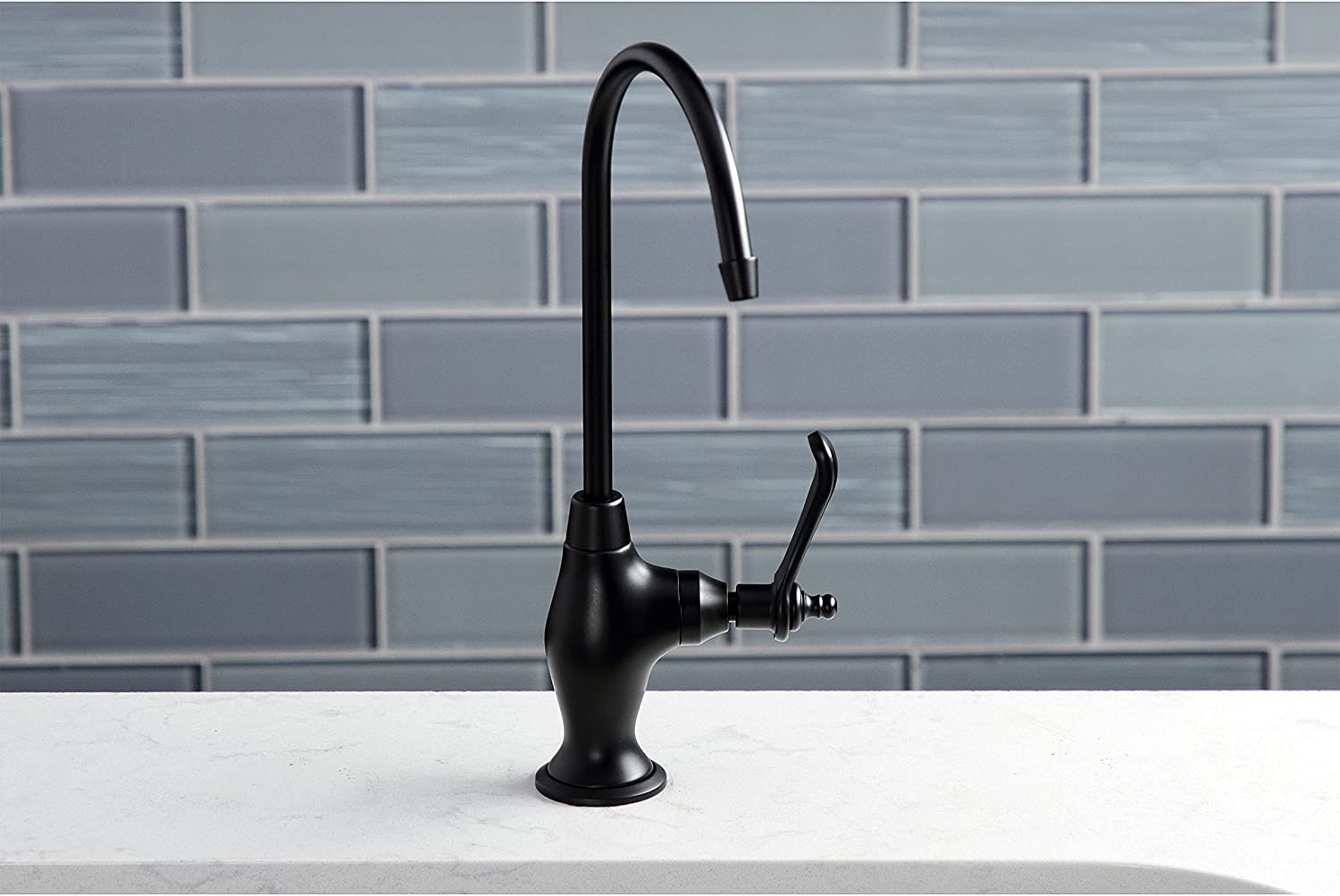 Kingston Brass KS3190TL Templeton Water Filtration Faucet, Matte Black