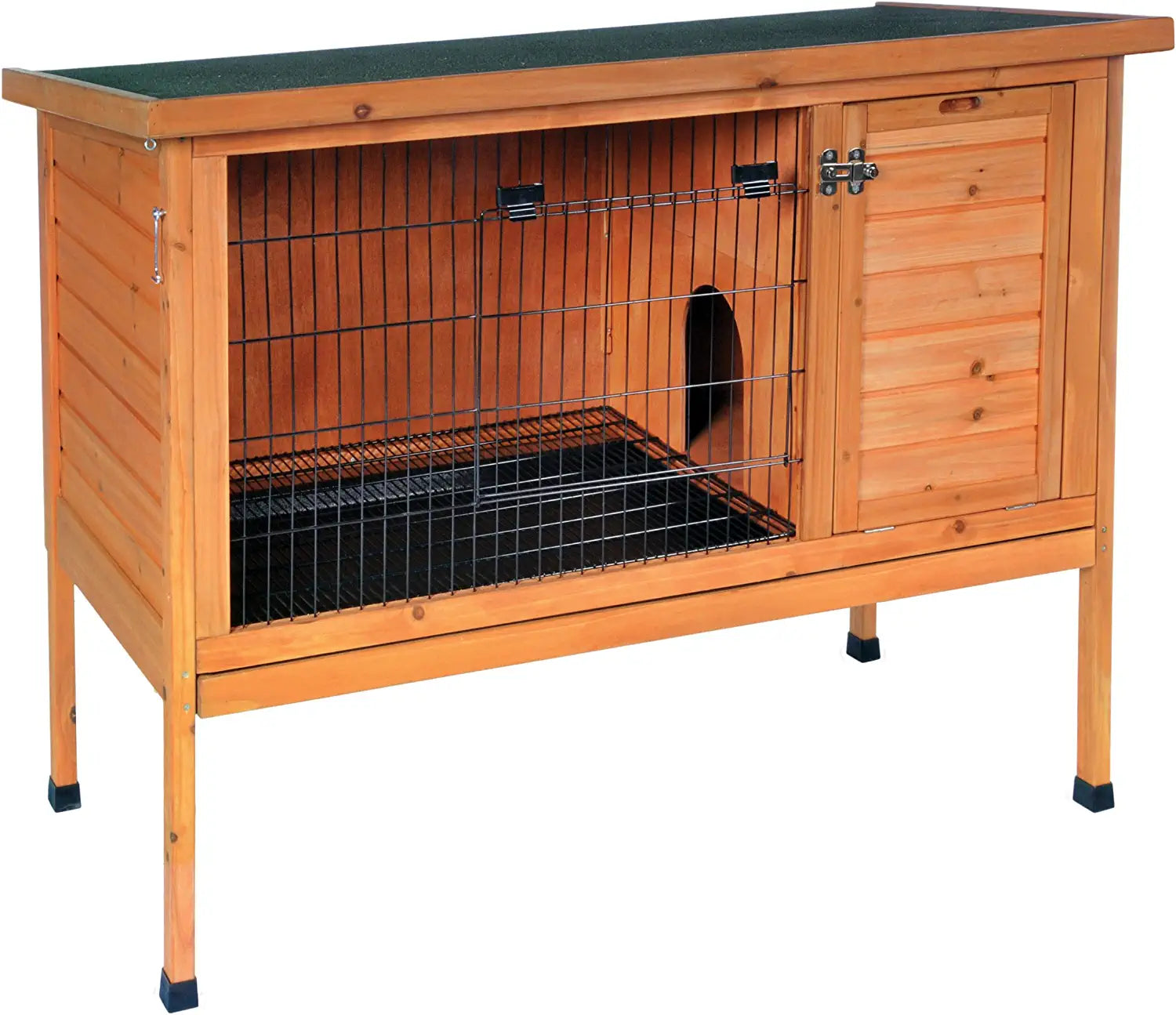 Prevue Hendryx 461 Large Rabbit Hutch, Stained Wood