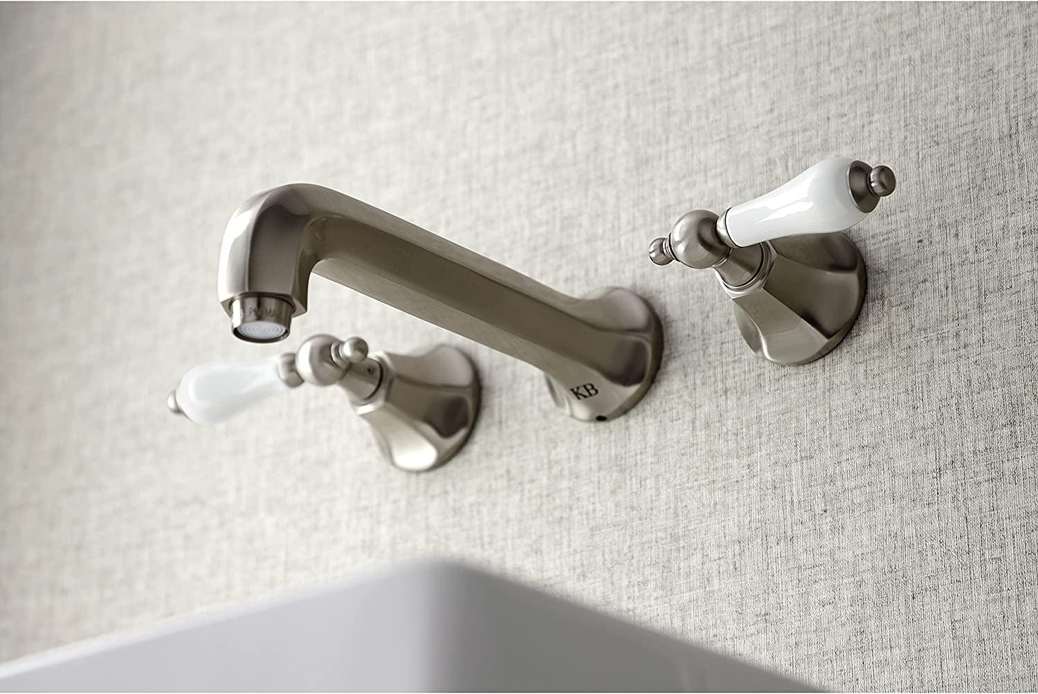 Kingston Brass KS4128PL Metropolitan Bathroom Faucet, Brushed Nickel