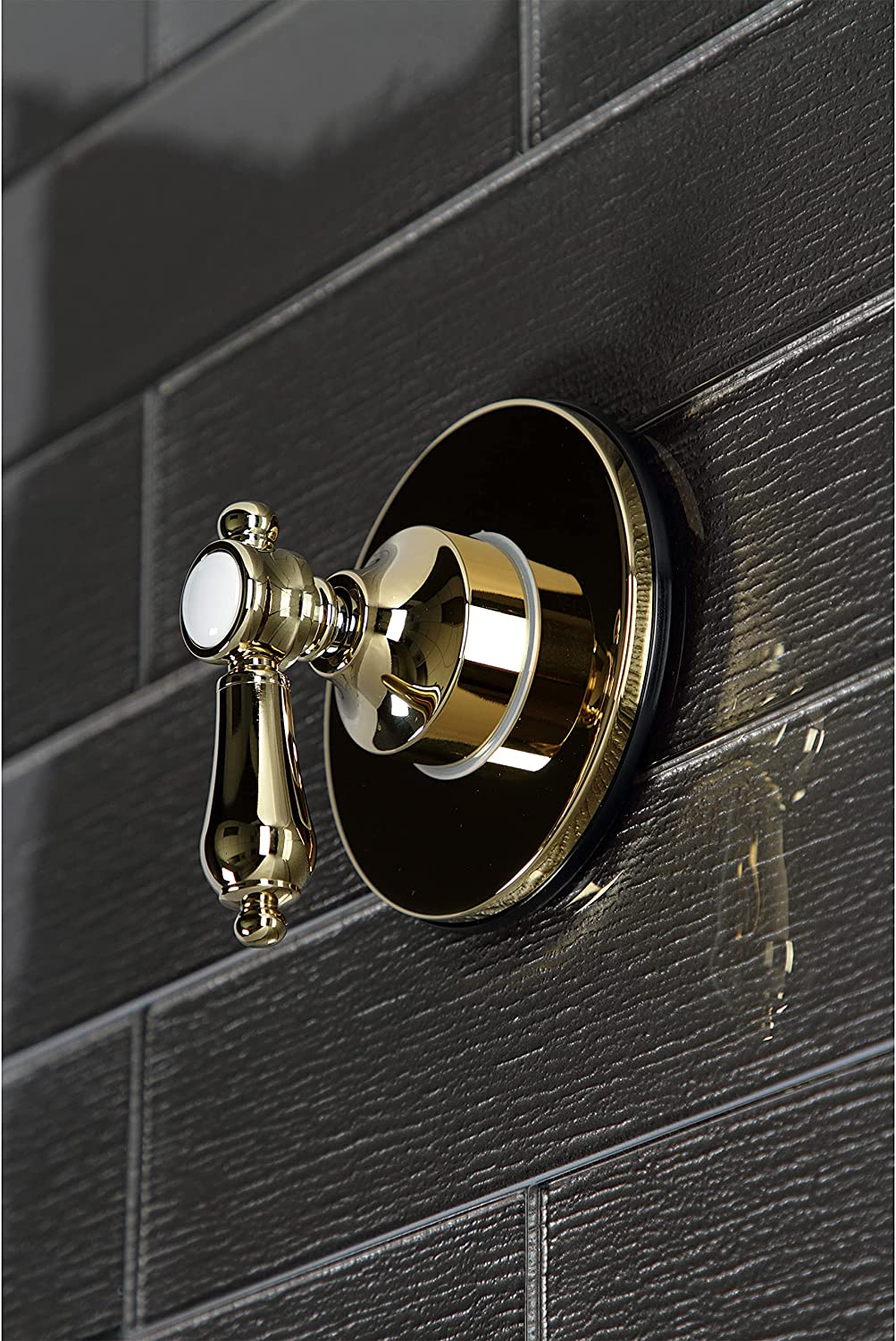 Kingston Brass KS3032BAL Heirloom Three-Way Diverter Valve with Trim Kit, Polished Brass