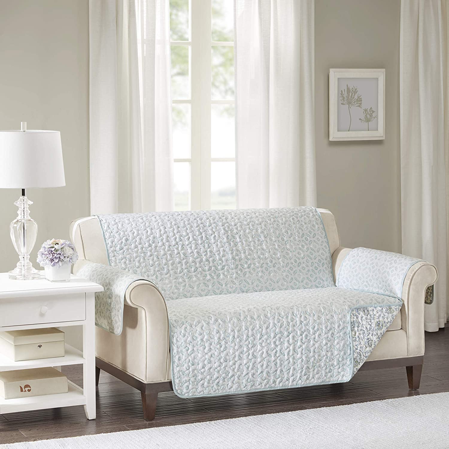Madison Park Dawn Cotton Printed Loveseat Protector