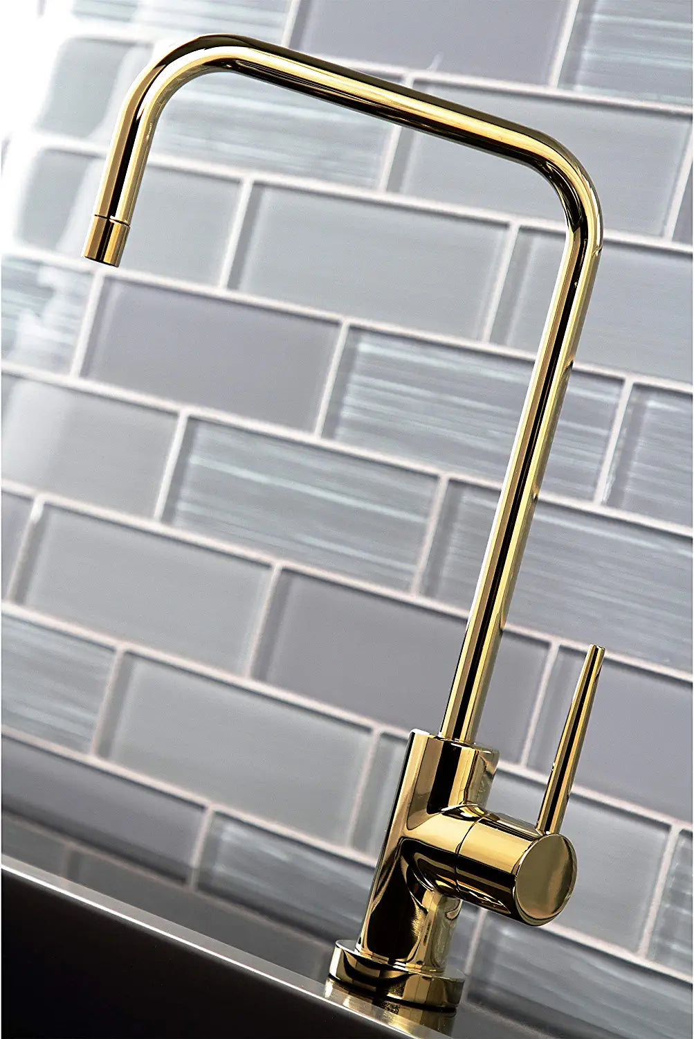 Kingston Brass KS6192NYL New York Water Filtration Faucet, Polished Brass