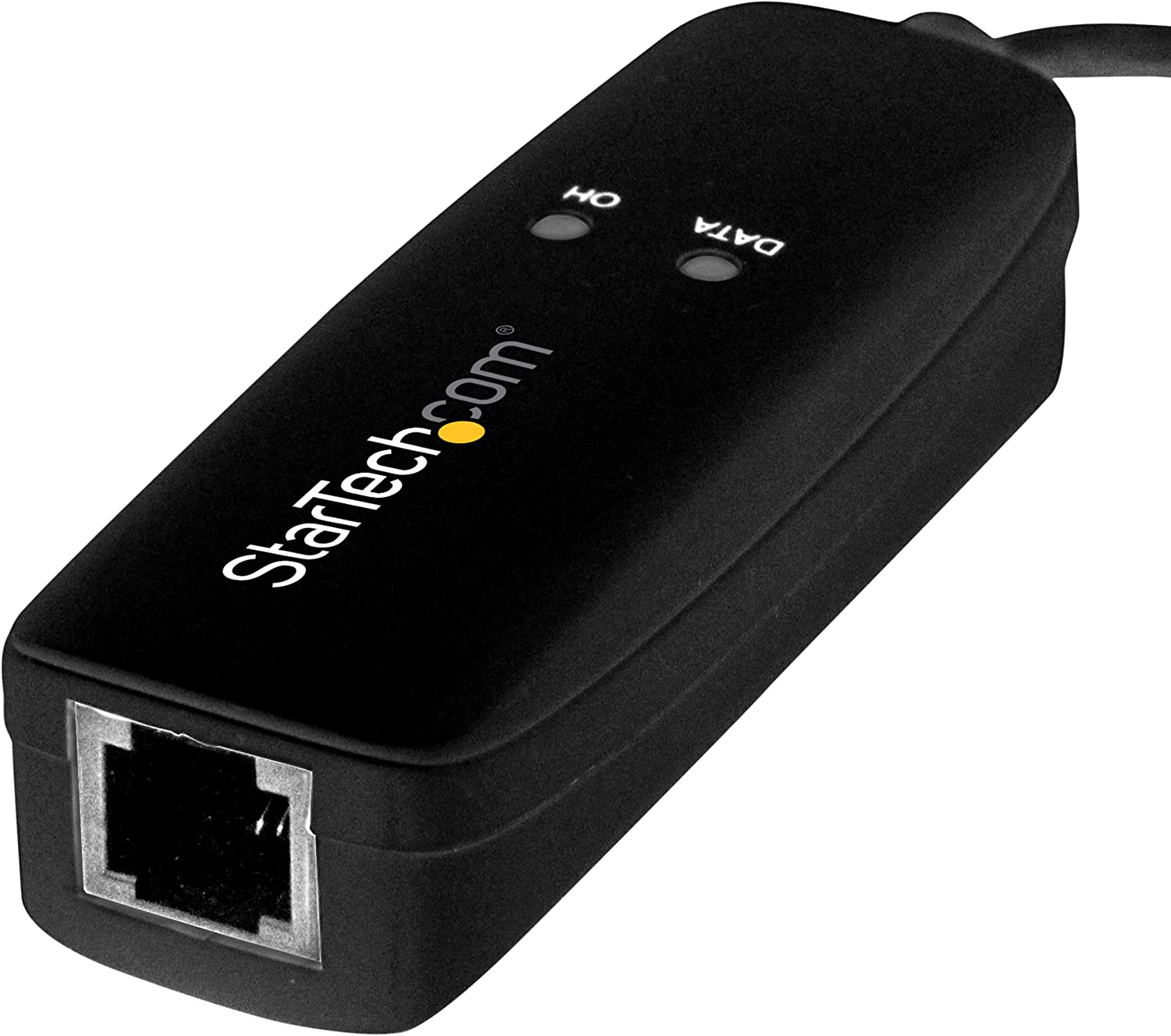 StarTech.com USB 2.0 Fax Modem - 56K External Hardware Dial Up V.92 Modem/ Dongle/Adapter - Computer/Laptop Fax Modem - USB to Telephone Jack - USB Data Modem - Network Fax/CMR/POS (USB56KEMH2)