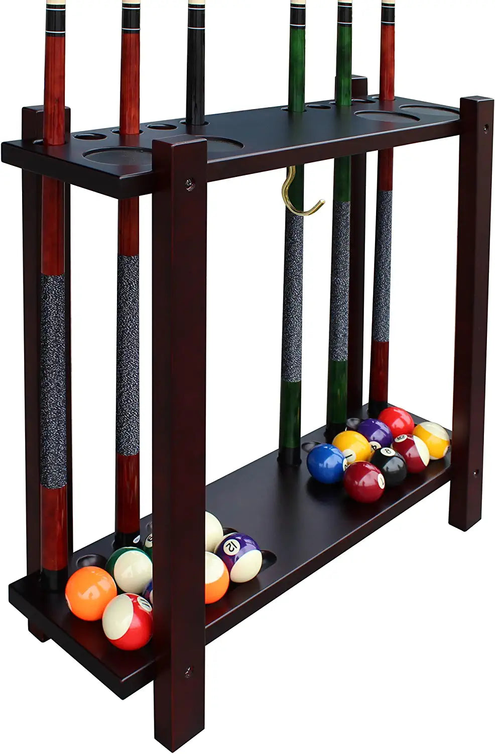 Hathaway Classic Floor Billiard Pool Cue Rack