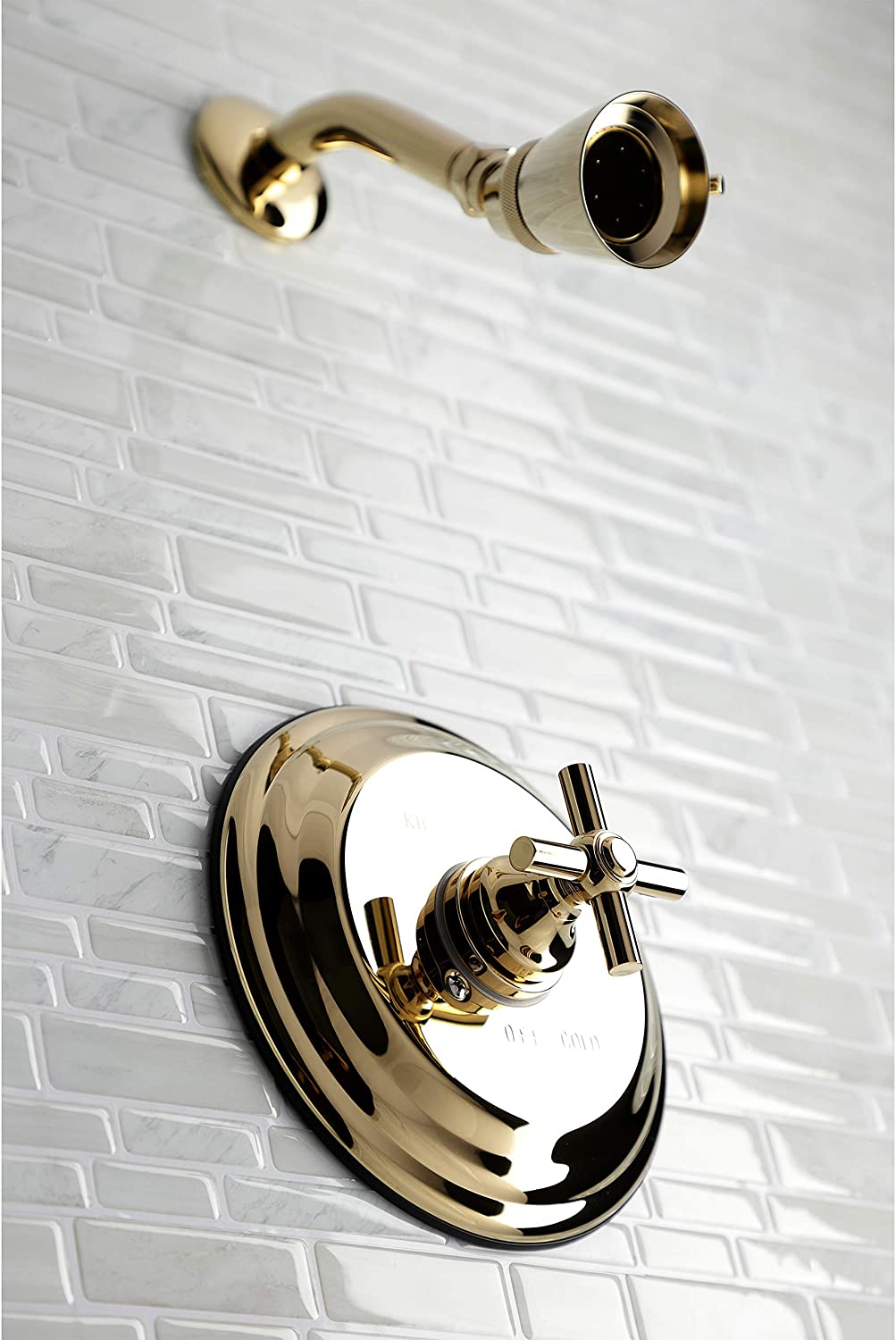 Kingston Brass KB2632EXSO Shower Faucet, Polished Brass