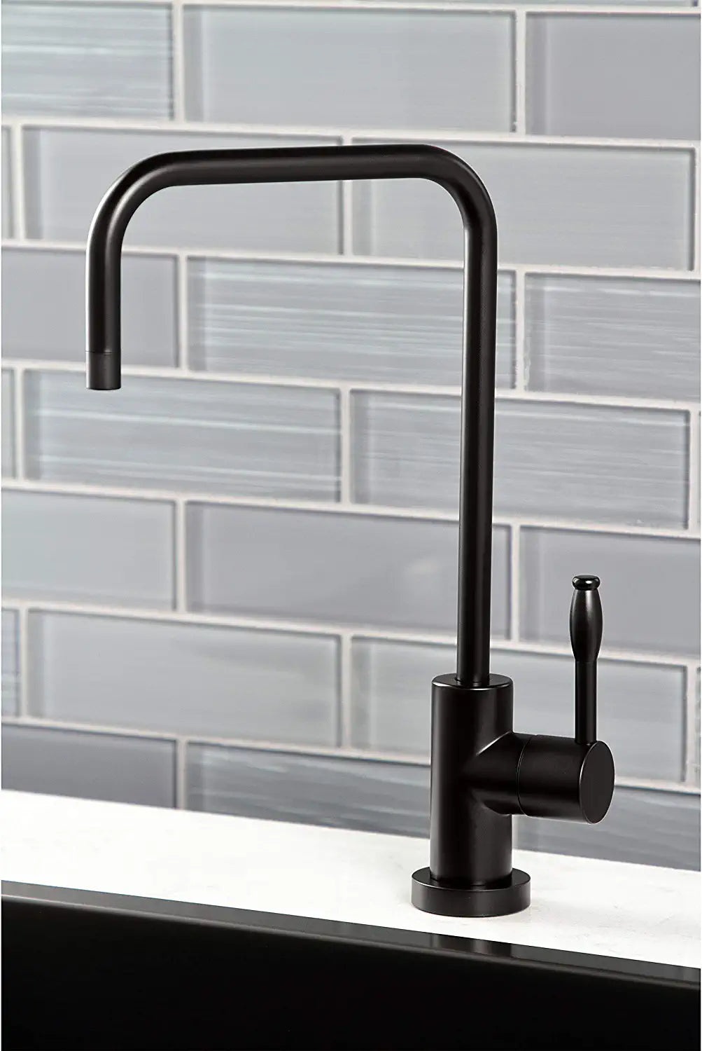 Kingston Brass KS6190NKL Nustudio Water Filtration Faucet, Matte Black