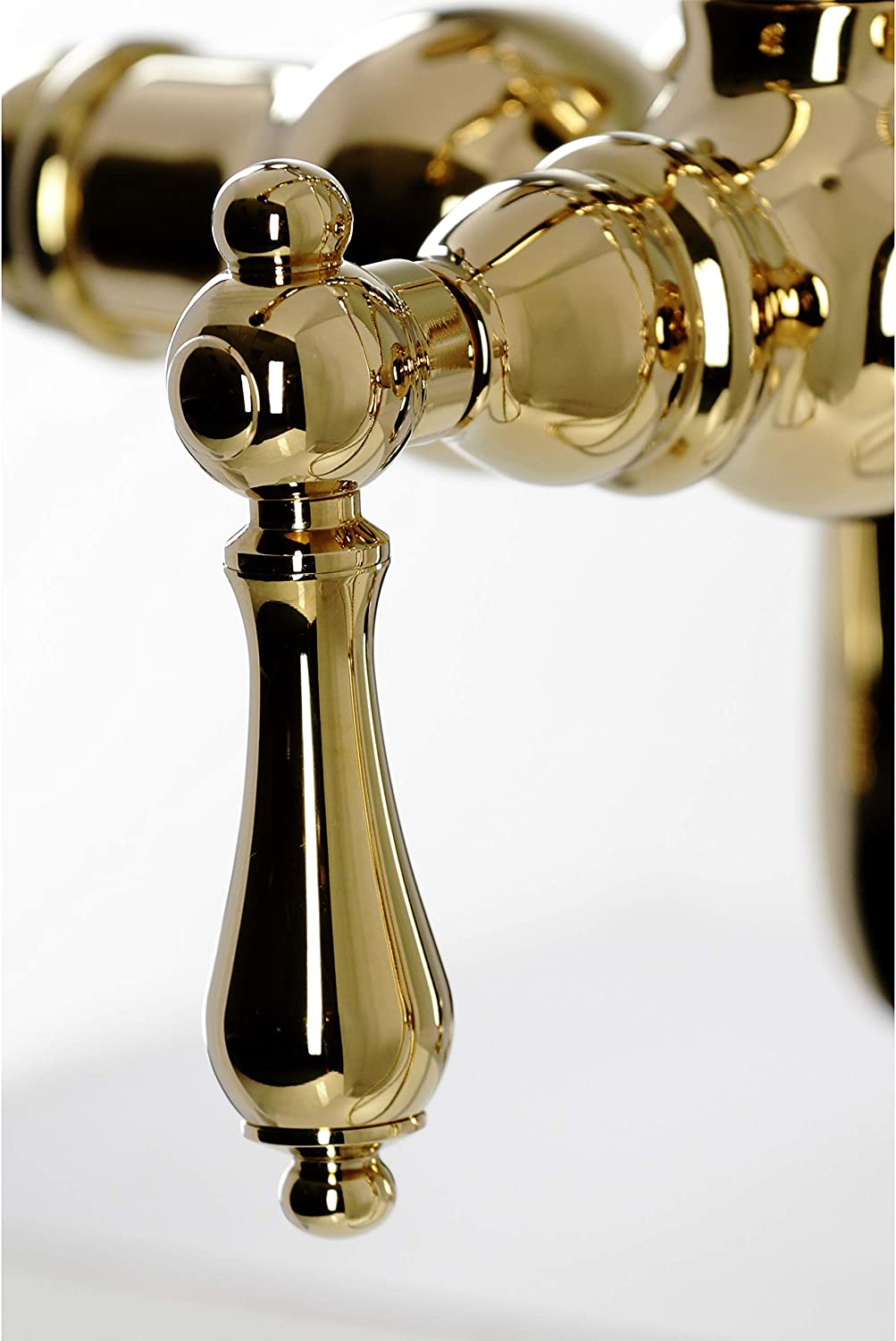 Kingston Brass CC6013T2 Vintage Clawfoot Tub Faucet, Polished Brass