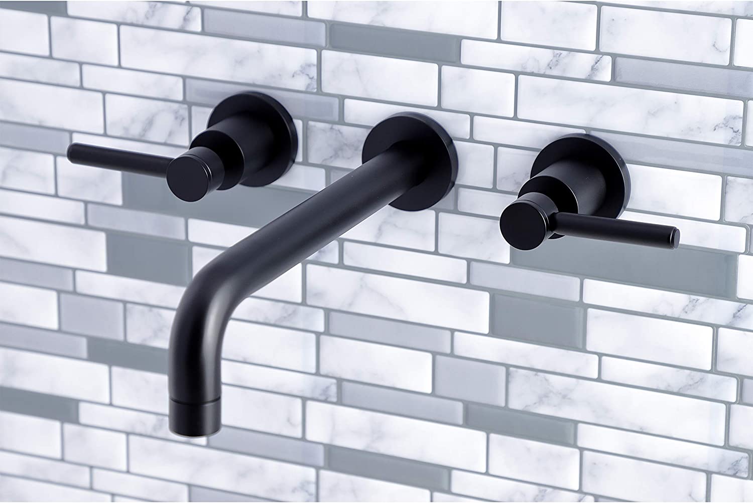 Kingston Brass KS8020DL Concord Roman Tub Faucet, Matte Black