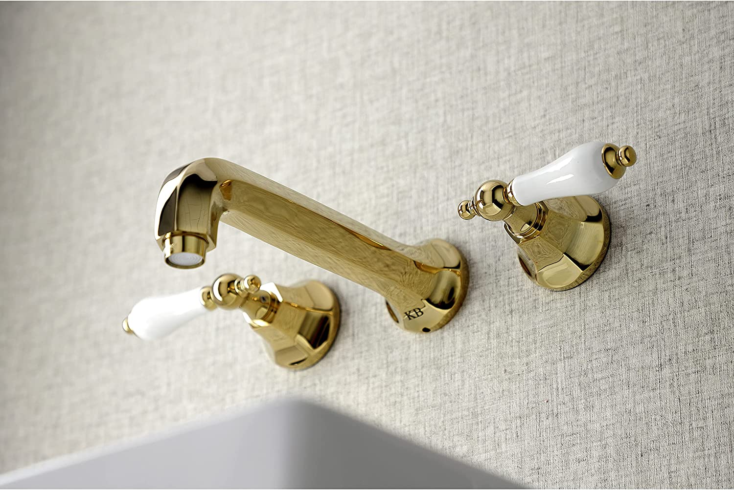 Kingston Brass KS4122PL Metropolitan Bathroom Faucet, Polished Brass