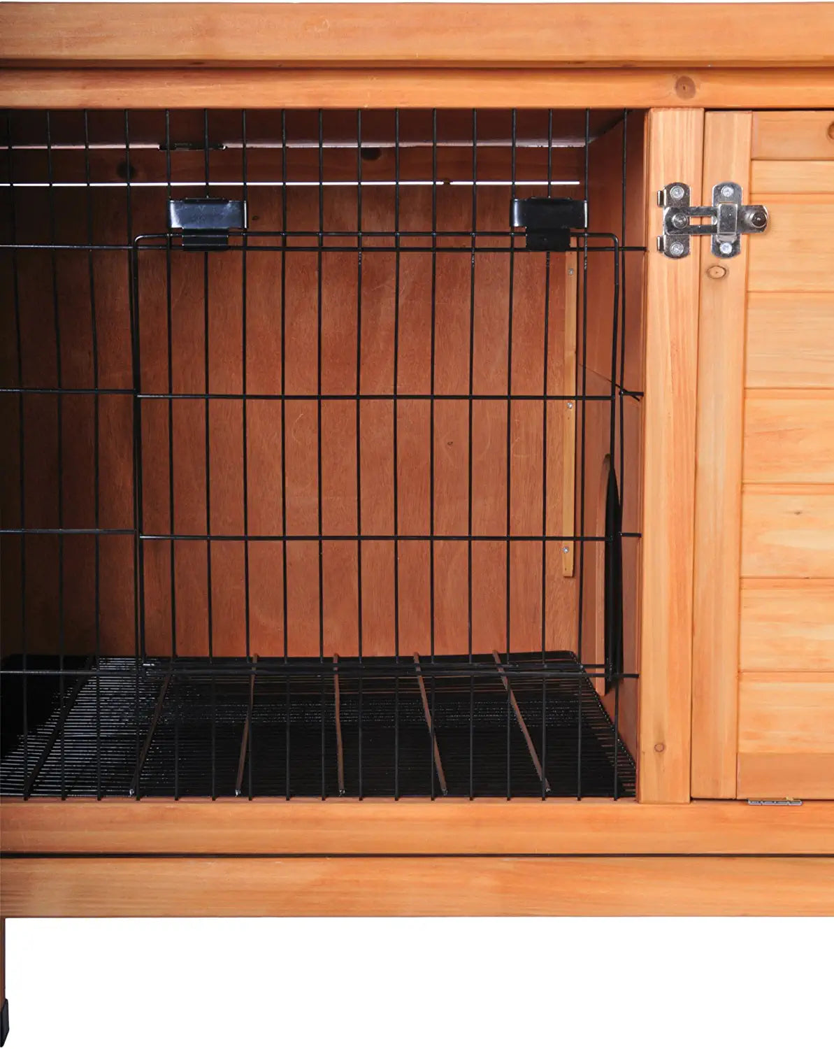 Prevue Hendryx 461 Large Rabbit Hutch, Stained Wood