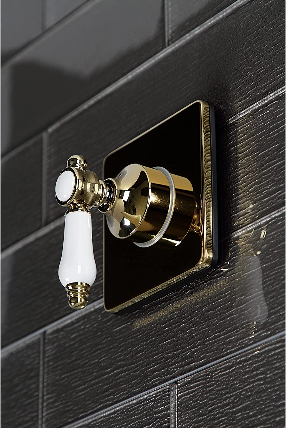 Kingston Brass KS3042BPL Bel-Air Three-Way Diverter Valve with Trim Kit, Polished Brass