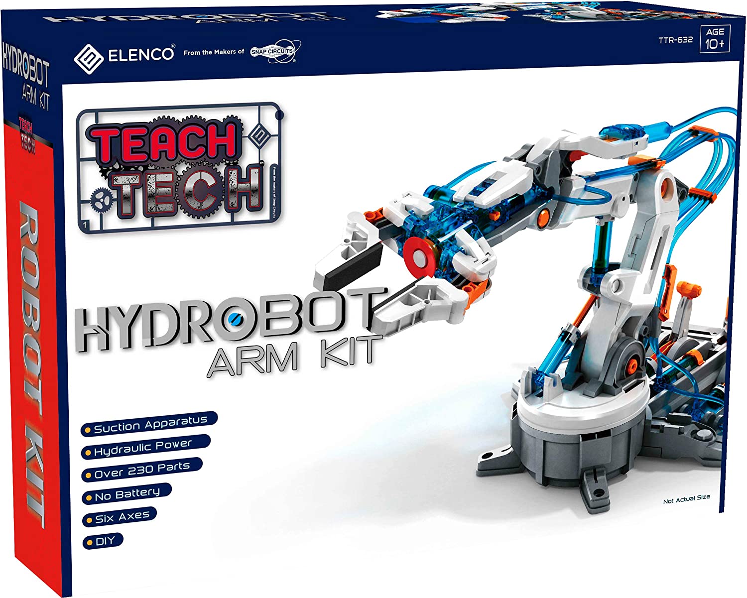 Elenco Teach Tech √É¬¢√¢‚Äö¬¨√Ö‚ÄúHydrobot Arm Kit√É¬¢√¢‚Äö¬¨√Ç¬ù, Hydraulic Kit, STEM Building Toy for Kids 10+