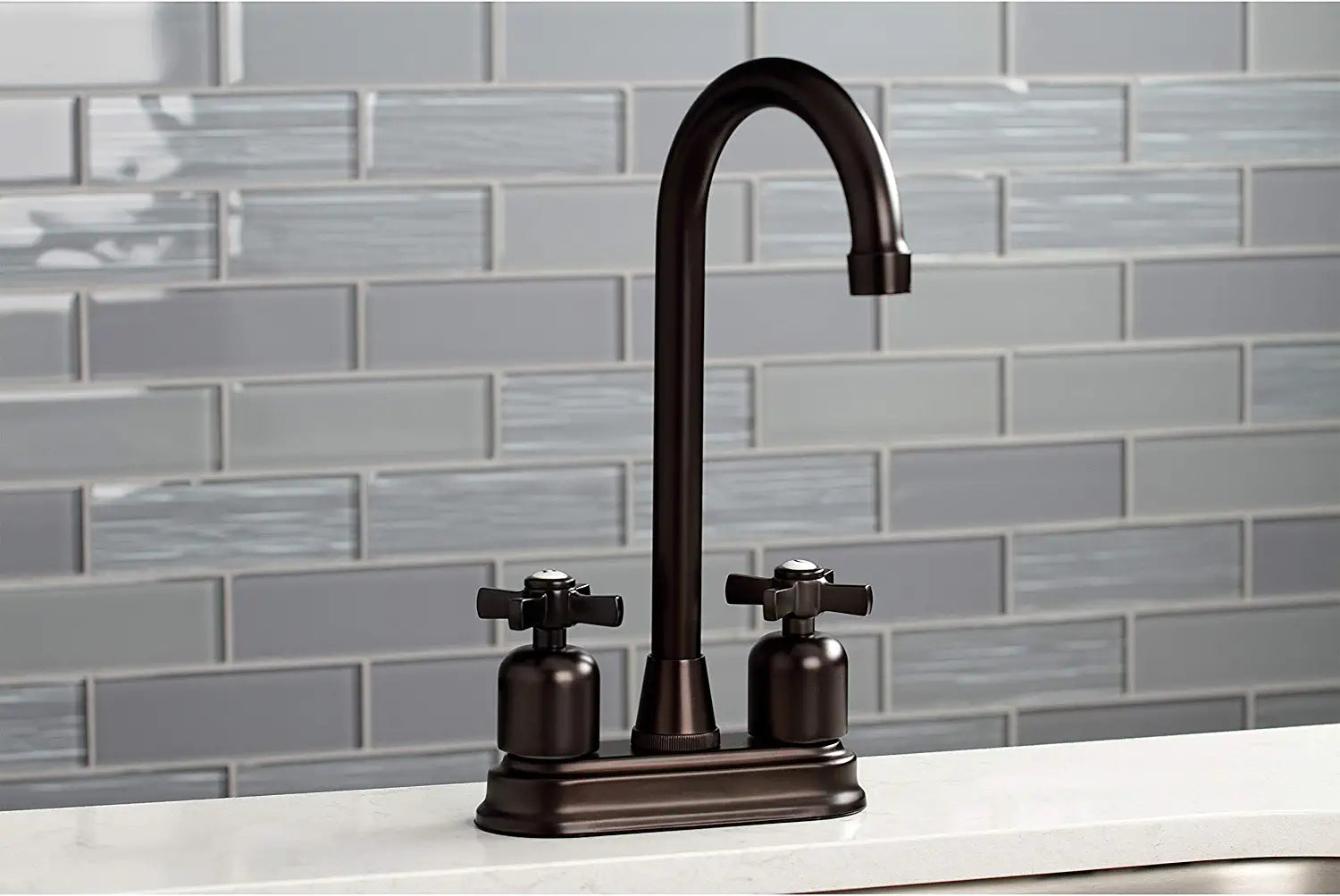 Kingston Brass KB8495ZX Millennium Bar Faucet, Oil Rubbed Bronze