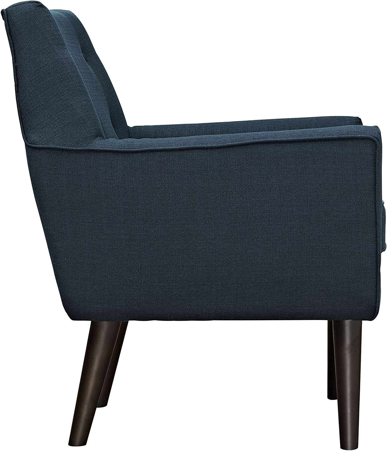 Modway Posit Mid-Century Modern Fabric Upholstered Accent Lounge Arm Chair In Wheatgrass